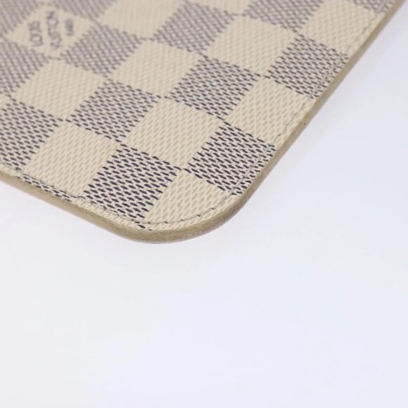 LOUIS VUITTON Damier Azur Neverfull MM Pouch LV Auth 141647 - Picture 5 of 16